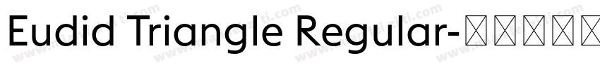 Eudid Triangle Regular字体转换